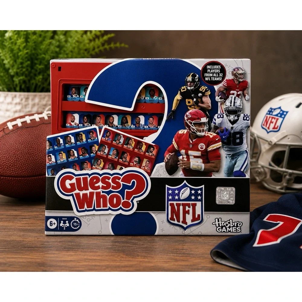 Hasbro Guess Who? NFL Edition Board Game New Complete Football Family‎ Game